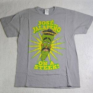 Jeff Dunham Jose Jalapeno On A Steek T-Shirt Size Medium Gray Green Heavyweight